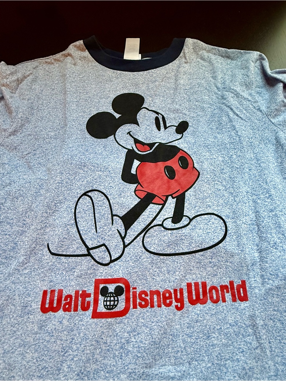 Walt Disney World adult small Mickey Mouse Graphic Tee with Red Logo
